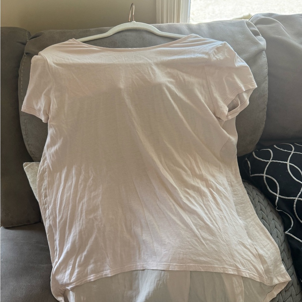 LOFT Soft White Short Sleeve Tee